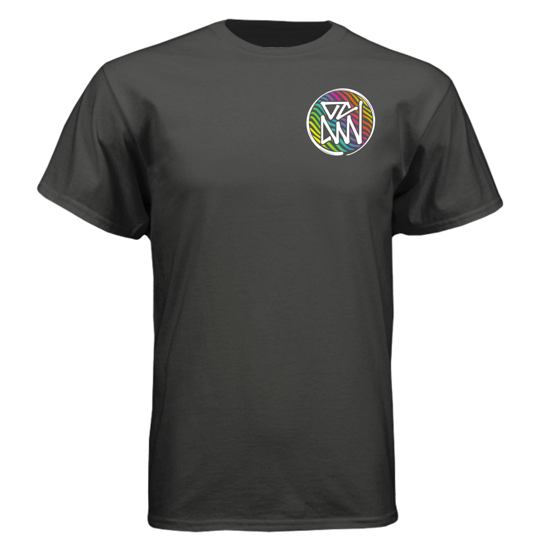 OCDW Rainbow Parrot T-Shirt - T-Shirt - Black - OC Designworks