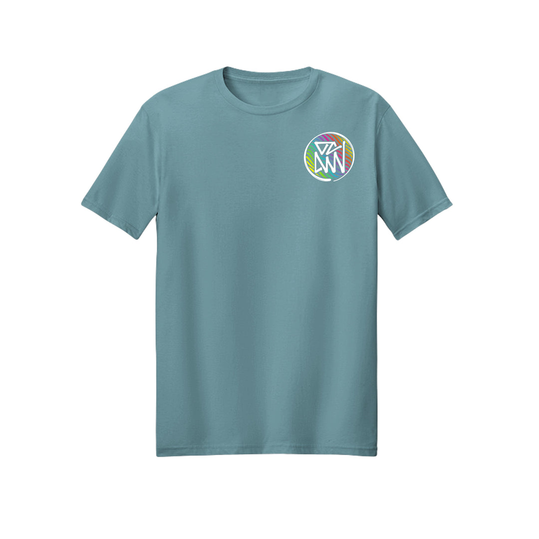 OCDW Rainbow Parrot T-Shirt - T-Shirt - Heather Arctic - OC Designworks