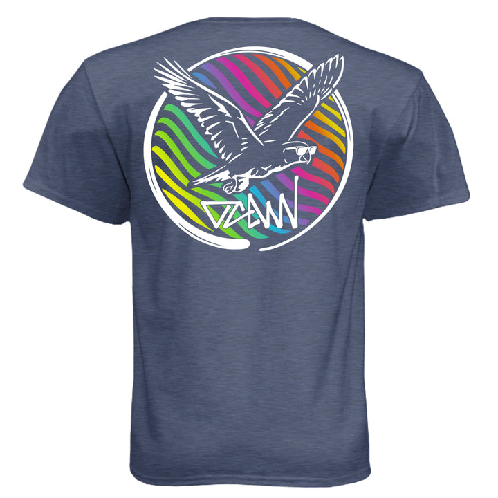 OCDW Rainbow Parrot T-Shirt - T-Shirt - Midnight Navy - OC Designworks