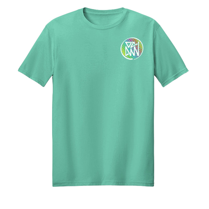 OCDW Rainbow Parrot T-Shirt - T-Shirt - Heather Celadon - OC Designworks