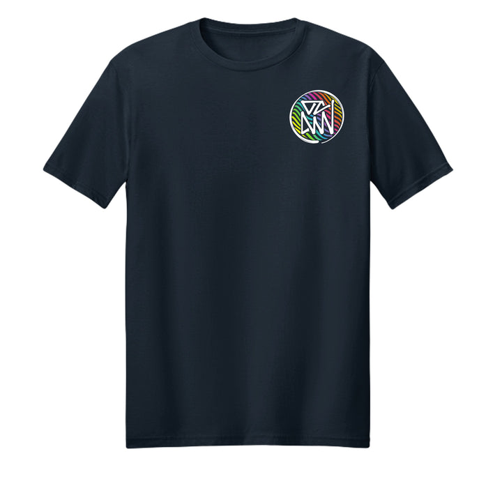 OCDW Rainbow Parrot T-Shirt - T-Shirt - Heather Black - OC Designworks