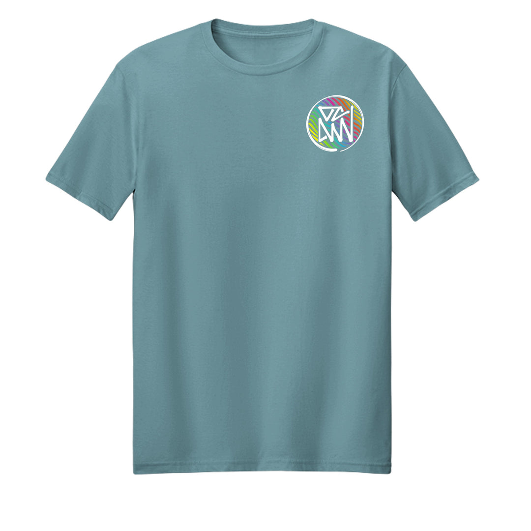 OCDW Rainbow Parrot T-Shirt - T-Shirt - Heather Arctic - OC Designworks