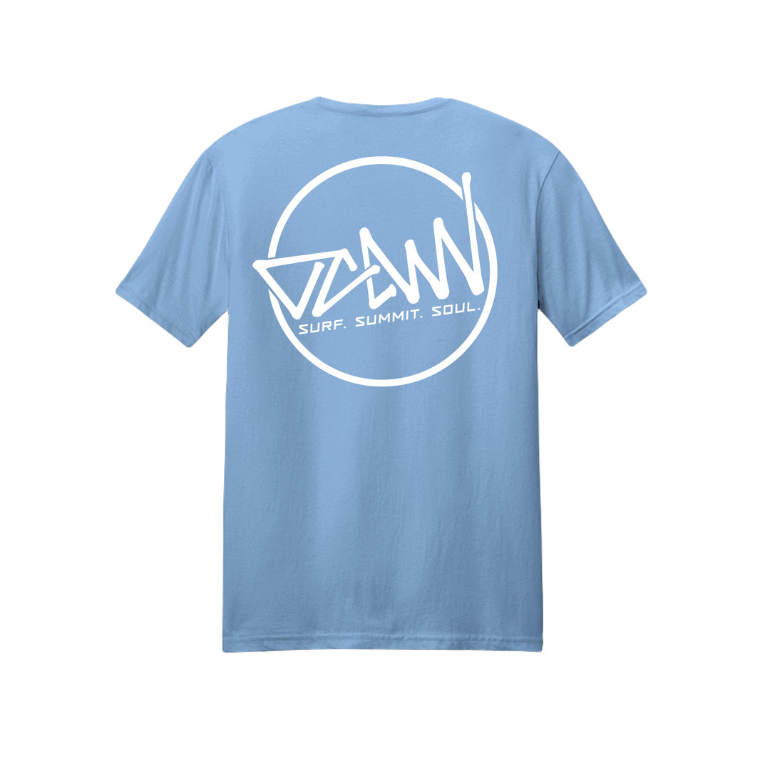 OCDW Shuji Circle T-Shirt (Lightweight) - T-Shirt - Heather Light Blue - OC Designworks
