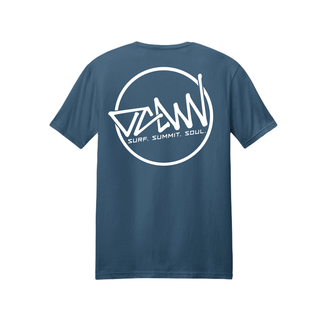 OCDW Shuji Circle T-Shirt (Lightweight) - T-Shirt - Heather Sea Blue - OC Designworks