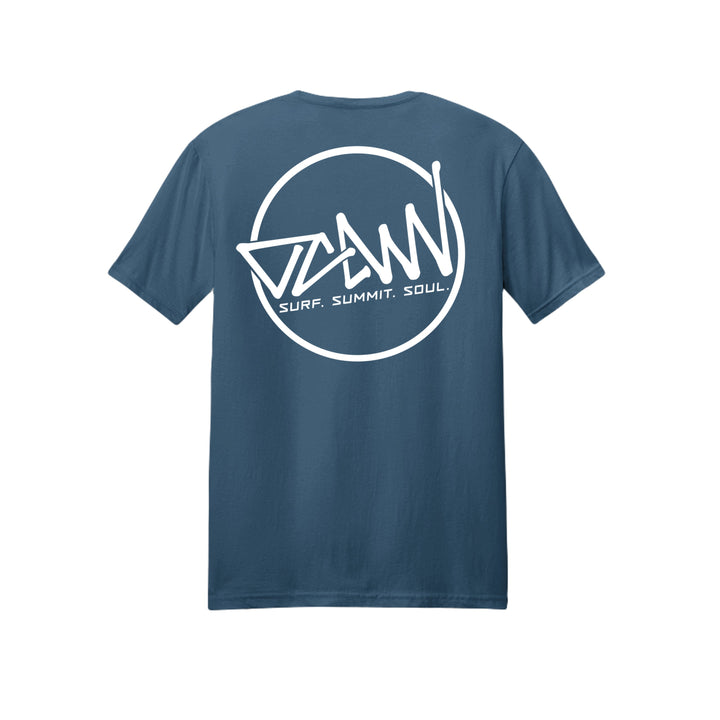 OCDW Shuji Circle T-Shirt (Lightweight) - T-Shirt - Heather Sea Blue - OC Designworks