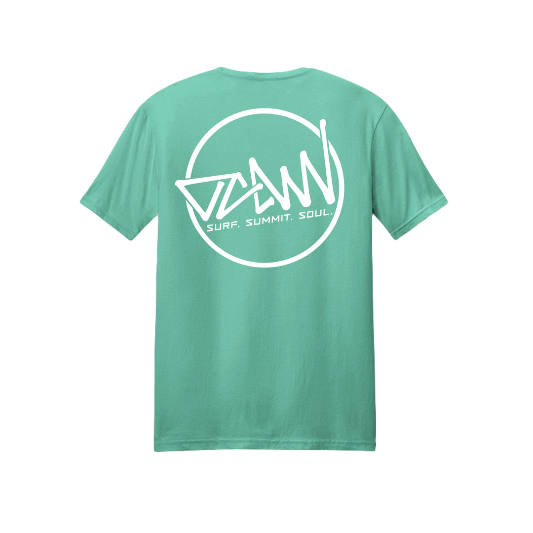 OCDW Shuji Circle T-Shirt (Lightweight) - T-Shirt - Heather Celadon - OC Designworks