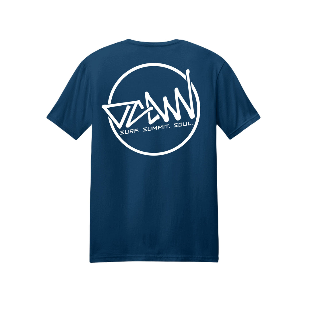 OCDW Shuji Circle T-Shirt (Lightweight) - T-Shirt - Heather Navy - OC Designworks