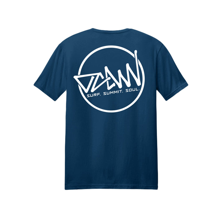 OCDW Shuji Circle T-Shirt (Lightweight) - T-Shirt - Heather Navy - OC Designworks