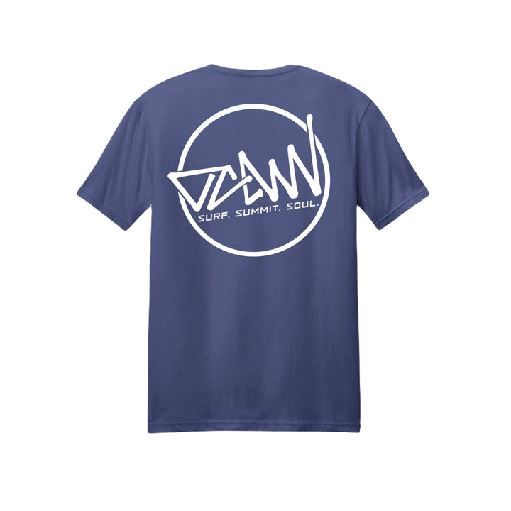 OCDW Shuji Circle T-Shirt (Lightweight) - T-Shirt - Heather Indigo - OC Designworks