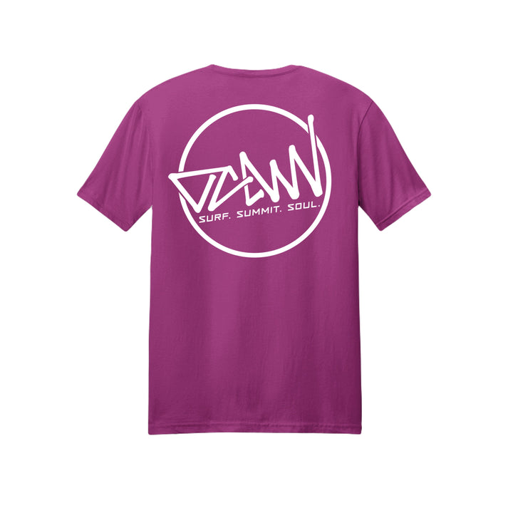 OCDW Shuji Circle T-Shirt (Lightweight) - T-Shirt - Heather Super Pink - OC Designworks