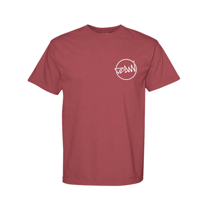 OCDW Shuji Circle T-Shirt (Midweight) - T-Shirt - CRIMSON - OC Designworks
