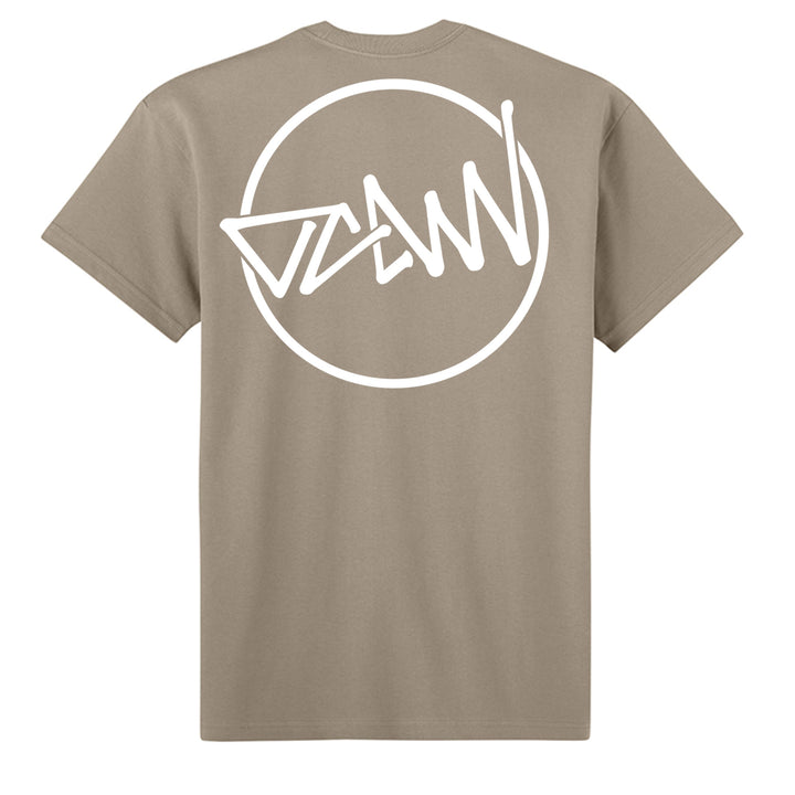 OCDW Shuji Script Circle T-Shirt - T-Shirt - Tan - OC Designworks