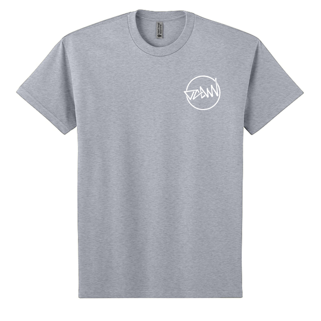 OCDW Shuji Script Circle T-Shirt - T-Shirt - Heather Grey - OC Designworks