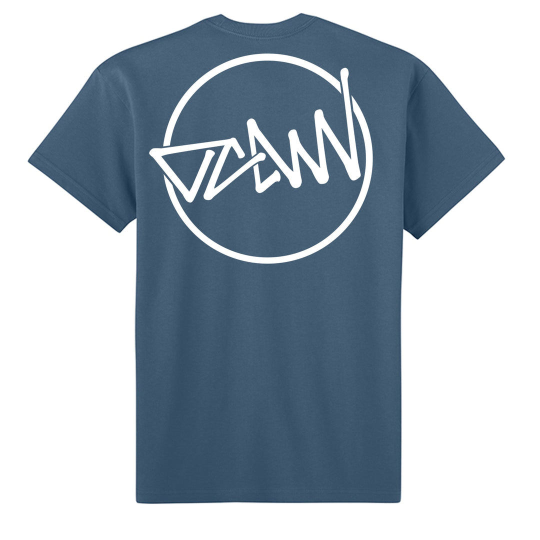OCDW Shuji Script Circle T-Shirt - T-Shirt - Blue Jean - OC Designworks