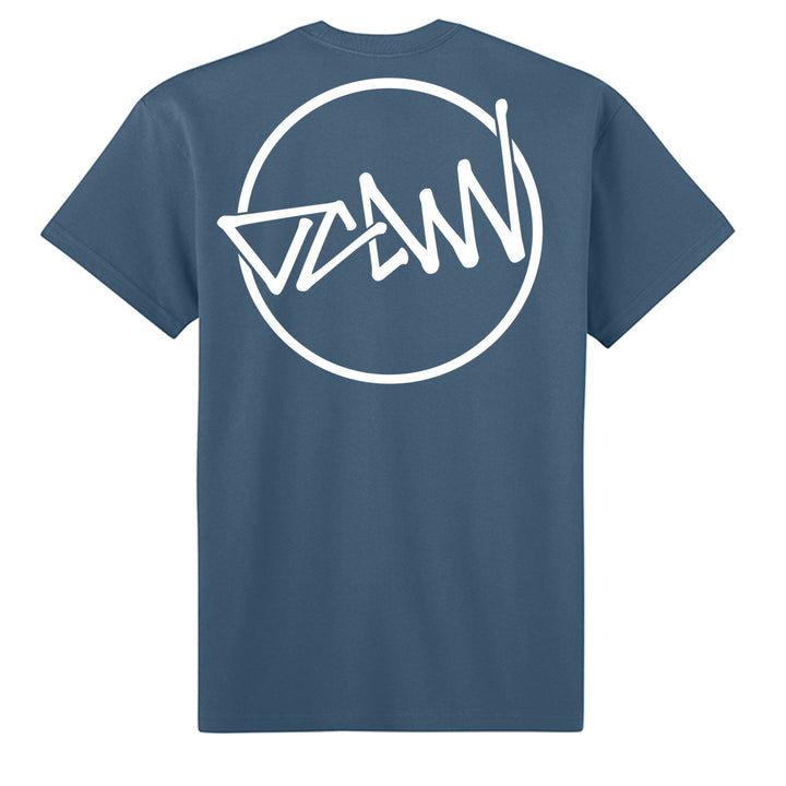OCDW Shuji Script Circle T-Shirt - T-Shirt - Blue Jean - OC Designworks