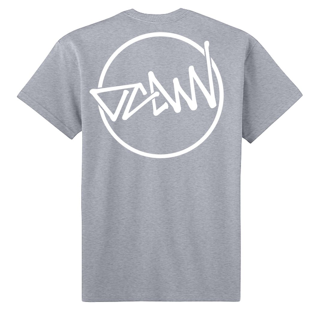 OCDW Shuji Script Circle T-Shirt - T-Shirt - Heather Grey - OC Designworks