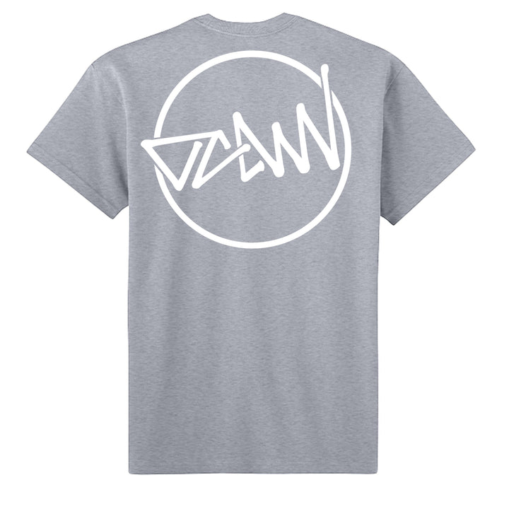 OCDW Shuji Script Circle T-Shirt - T-Shirt - Heather Grey - OC Designworks