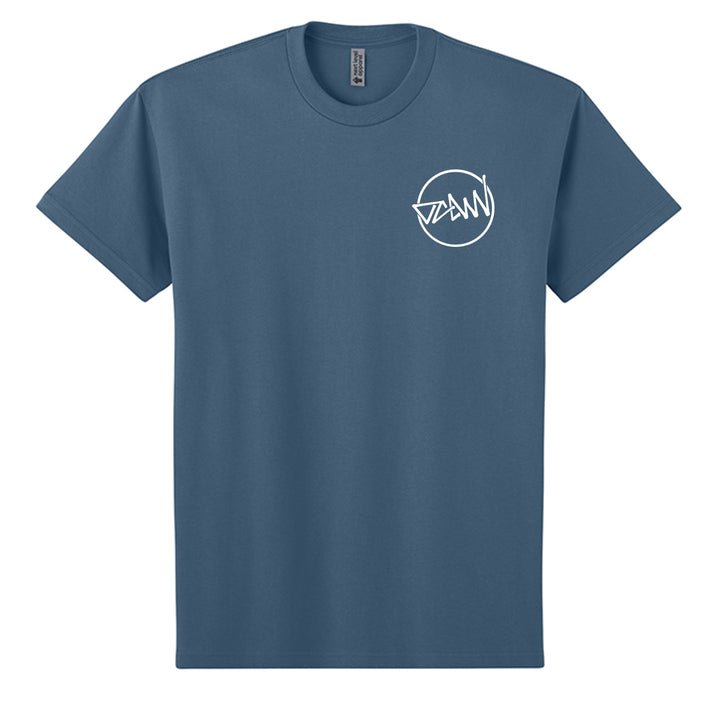 OCDW Shuji Script Circle T-Shirt - T-Shirt - Blue Jean - OC Designworks