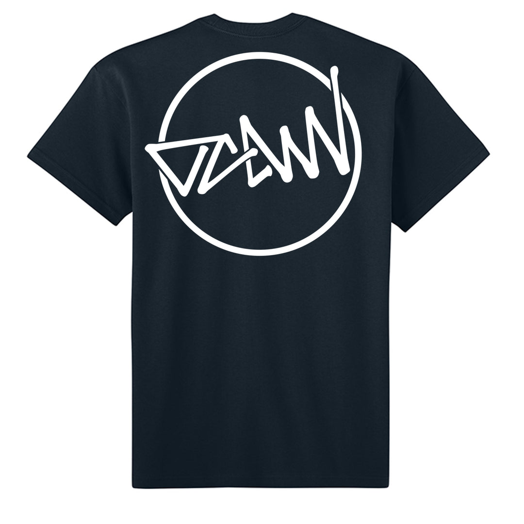 OCDW Shuji Script Circle T-Shirt - T-Shirt - Midnight Navy - OC Designworks