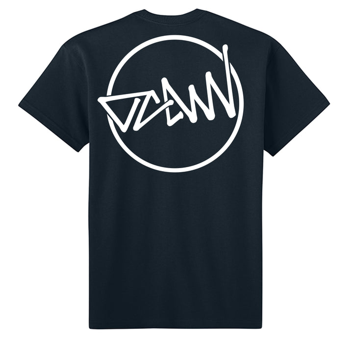 OCDW Shuji Script Circle T-Shirt - T-Shirt - Midnight Navy - OC Designworks