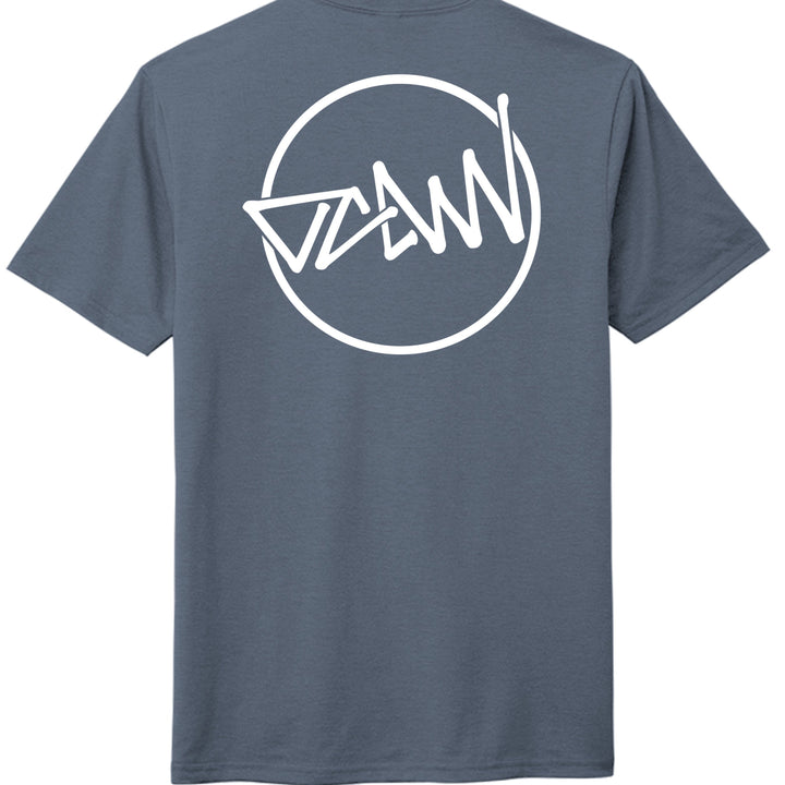 OCDW Shuji Script Circle Tri T-Shirt - Navy Frost - OC Designworks