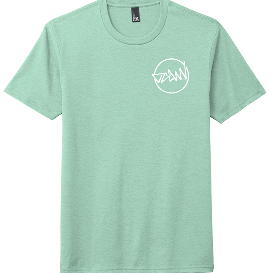 OCDW Shuji Script Circle Tri T-Shirt - Sea Mist - OC Designworks