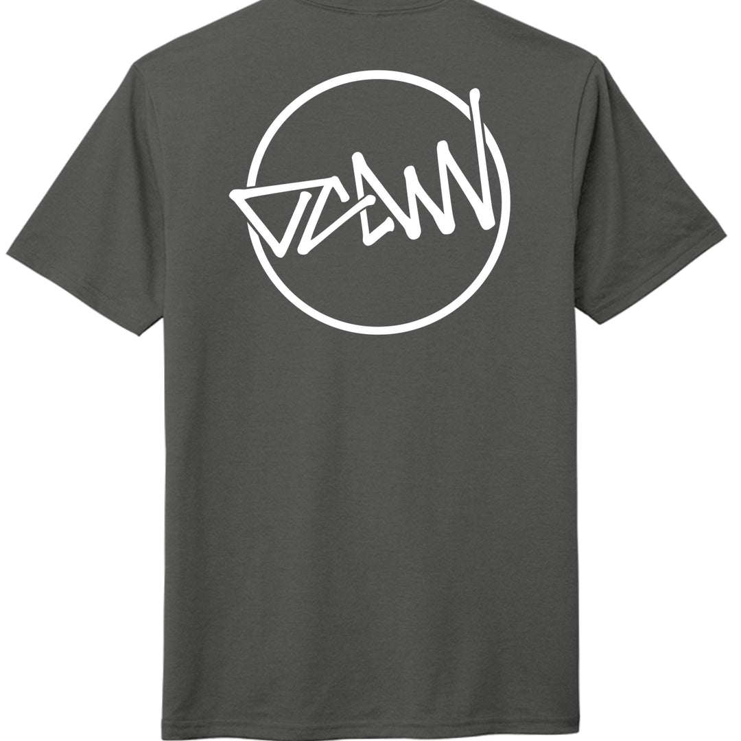 OCDW Shuji Script Circle Tri T-Shirt - Charcoal - OC Designworks