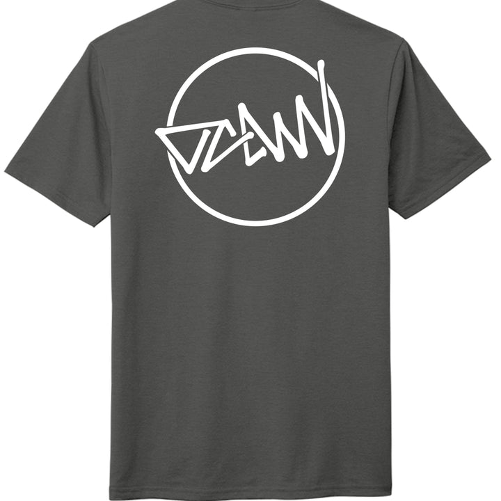 OCDW Shuji Script Circle Tri T-Shirt - Charcoal - OC Designworks
