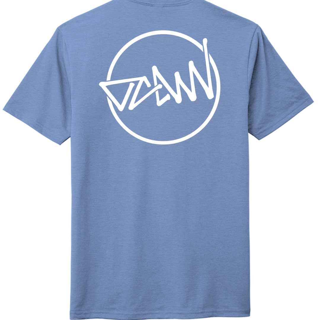 OCDW Shuji Script Circle Tri T-Shirt - Maritime Frost - OC Designworks