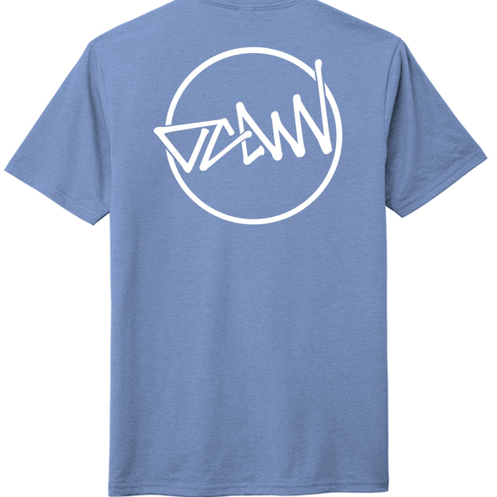 OCDW Shuji Script Circle Tri T-Shirt - Maritime Frost - OC Designworks
