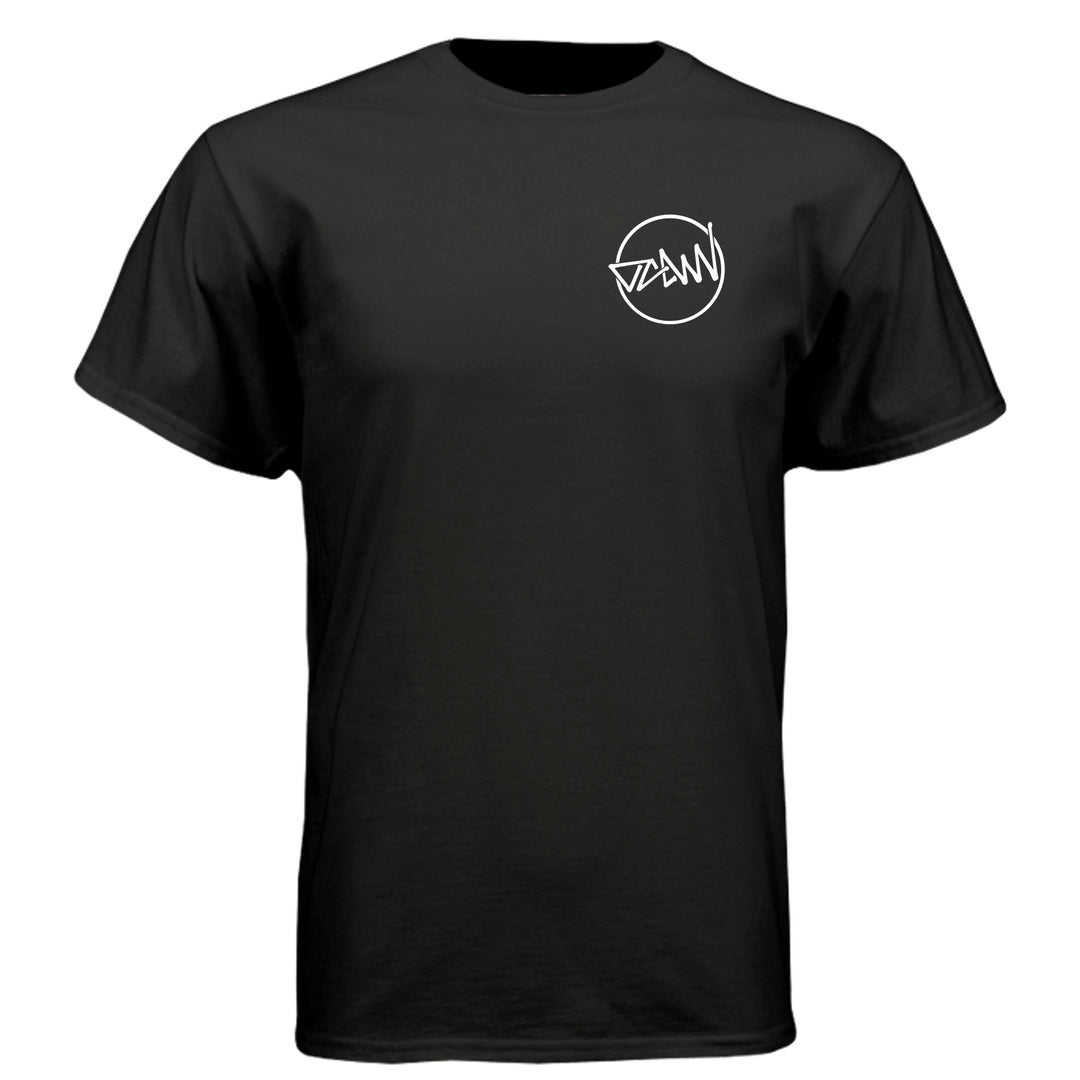 OCDW Shuji Script Circle Tri T-Shirt - T-Shirt - BLACK - OC Designworks