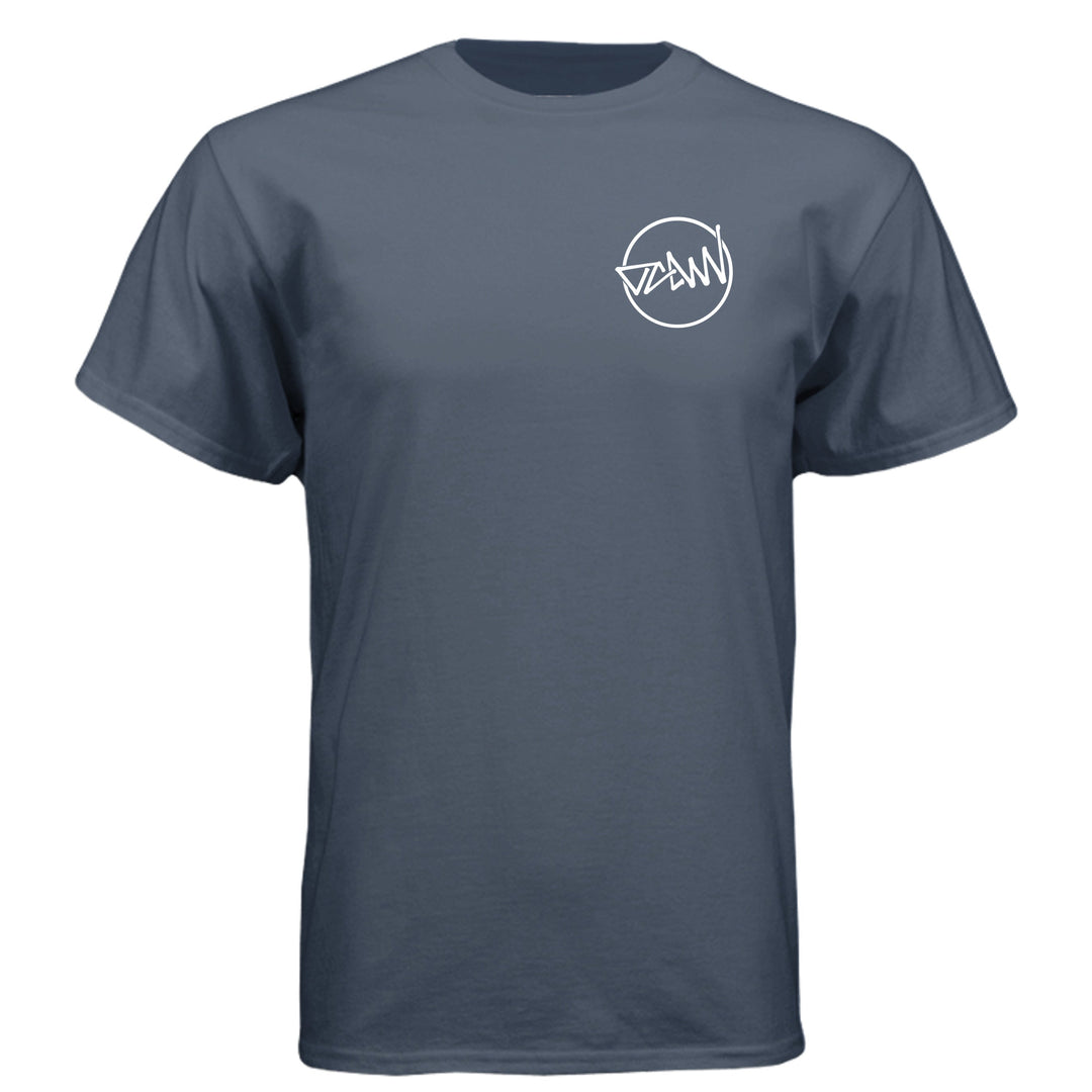 OCDW Shuji Script Circle Tri T-Shirt - T-Shirt - Legion Blue - OC Designworks