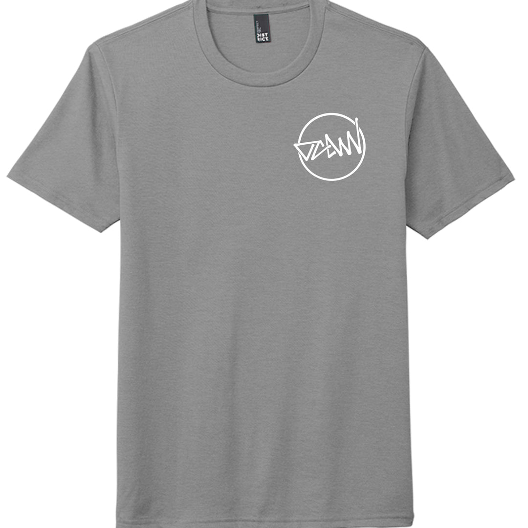 OCDW Shuji Script Circle Tri T-Shirt - Heathered Grey - OC Designworks