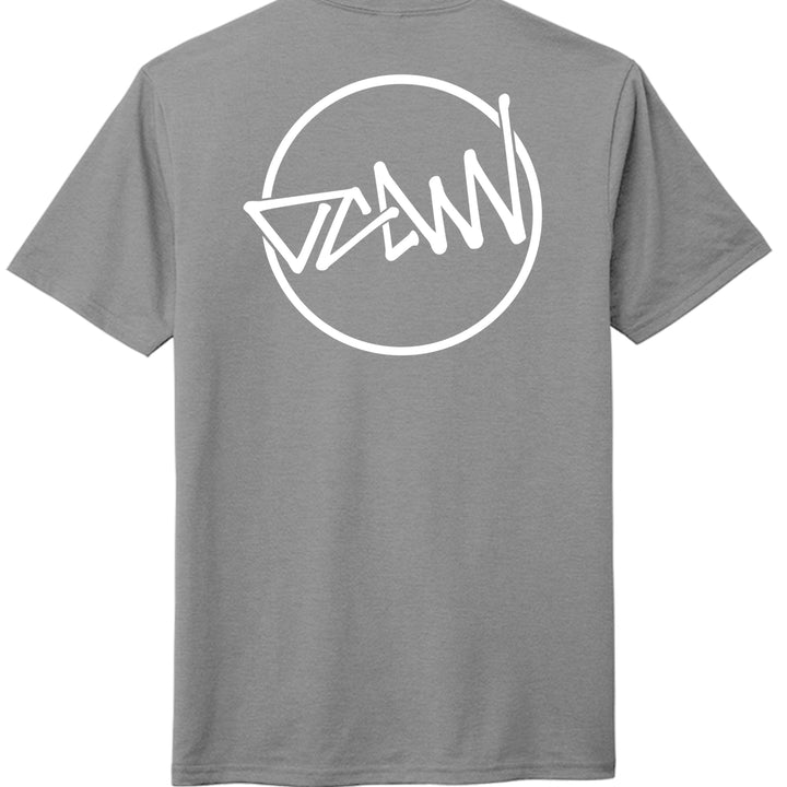 OCDW Shuji Script Circle Tri T-Shirt - Heathered Grey - OC Designworks