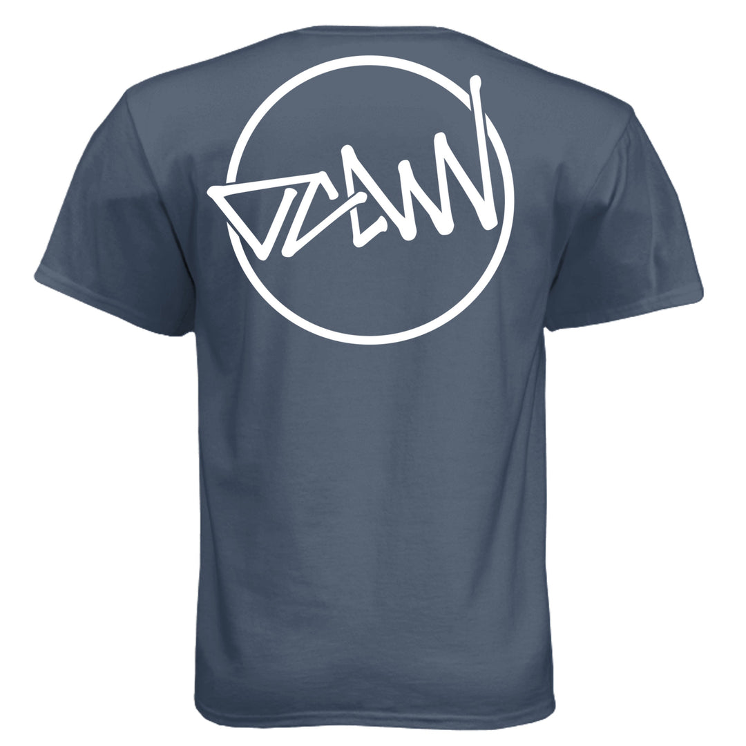 OCDW Shuji Script Circle Tri T-Shirt - T-Shirt - Legion Blue - OC Designworks