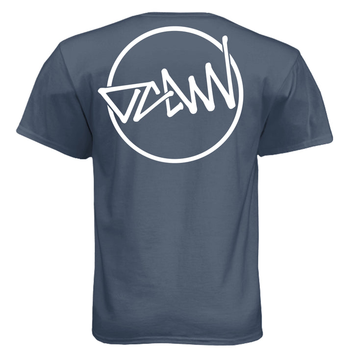 OCDW Shuji Script Circle Tri T-Shirt - T-Shirt - Legion Blue - OC Designworks