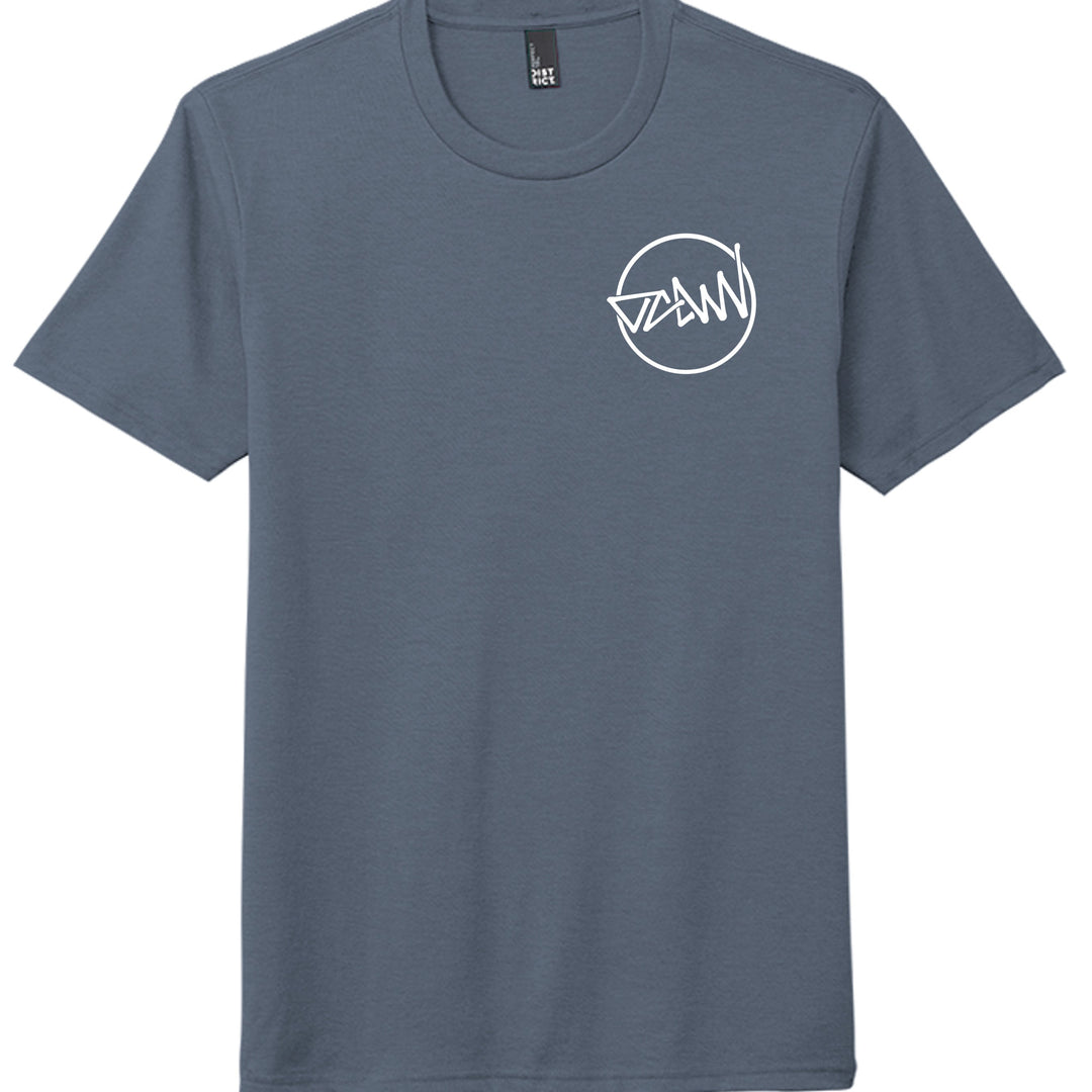 OCDW Shuji Script Circle Tri T-Shirt - Navy Frost - OC Designworks