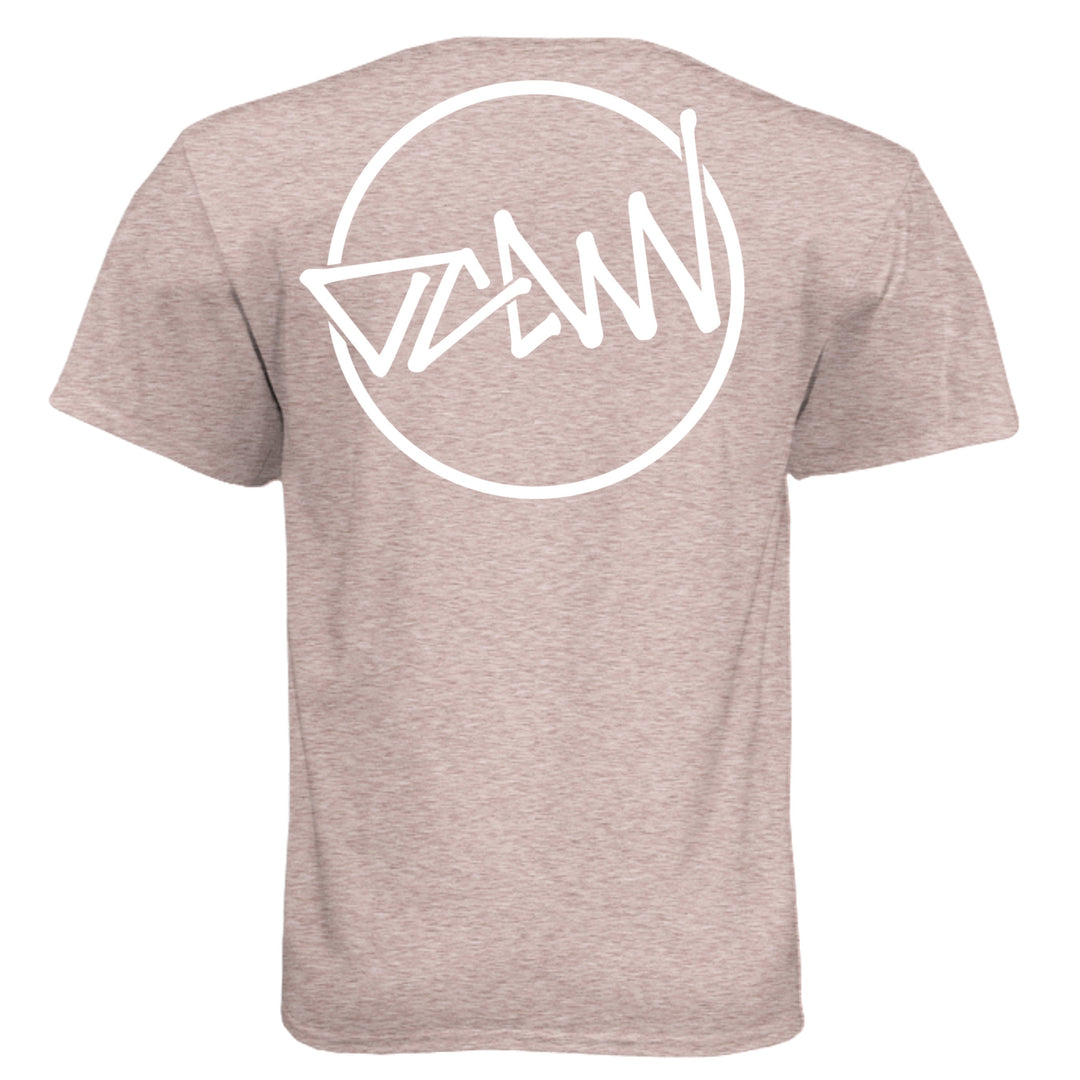 OCDW Shuji Script Circle Tri T-Shirt - T-Shirt - Desert Pink - OC Designworks