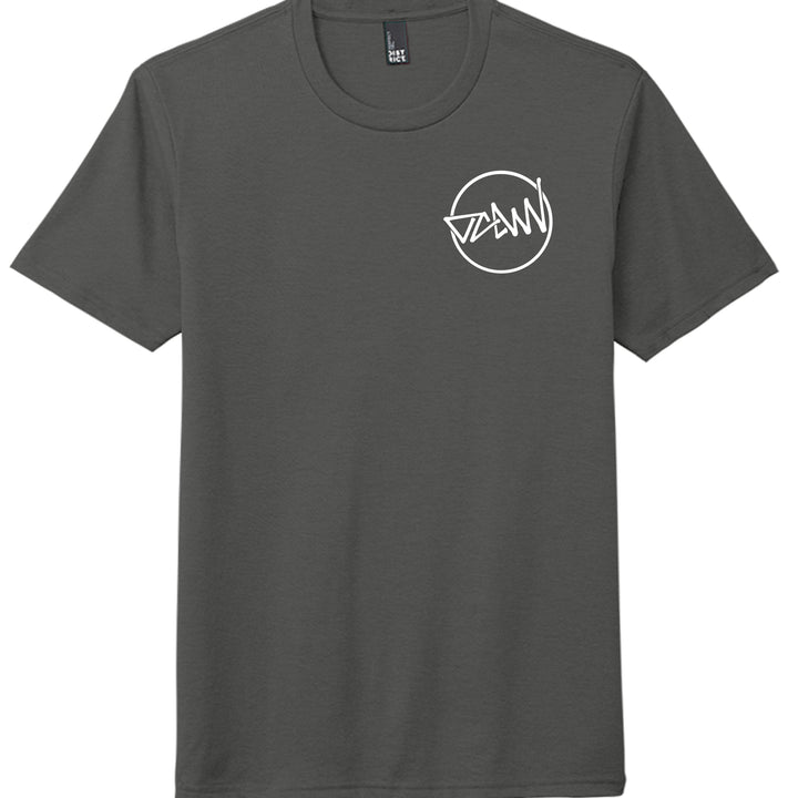 OCDW Shuji Script Circle Tri T-Shirt - Charcoal - OC Designworks
