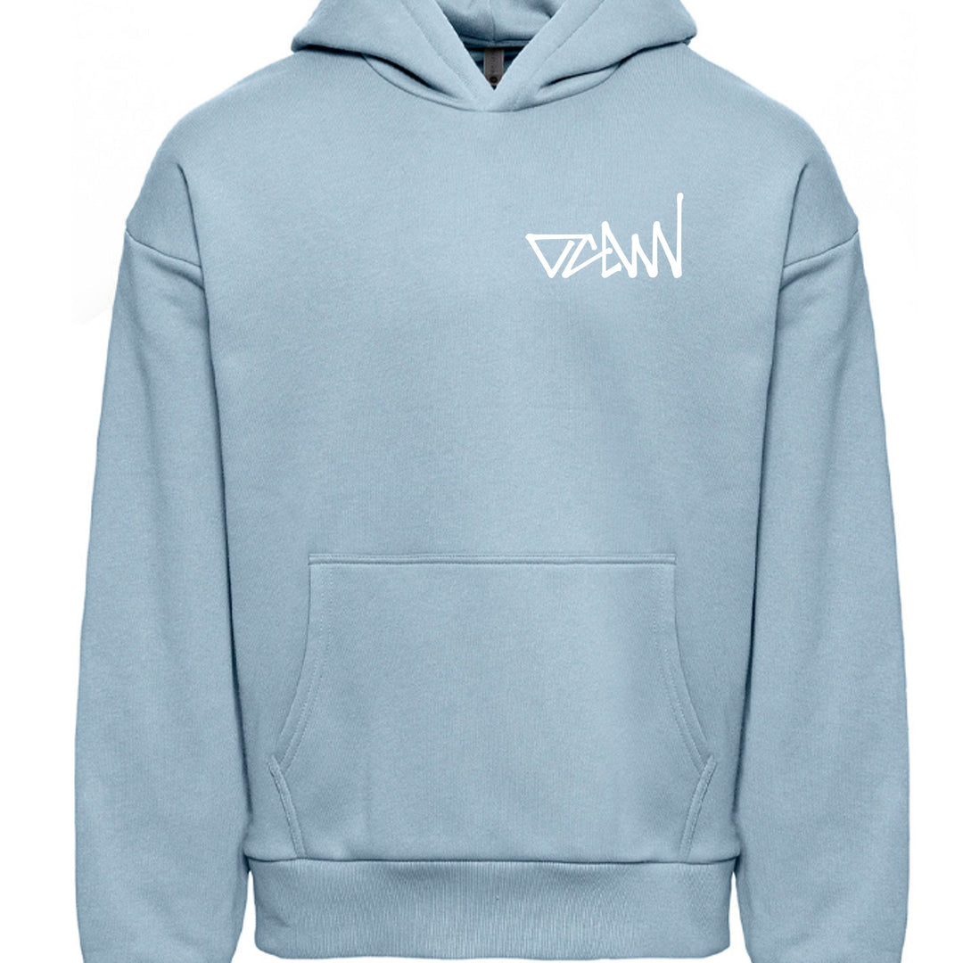 OCDW Shuji Script Hoodie - Hoodie - Stonewashed Denim - OC Designworks