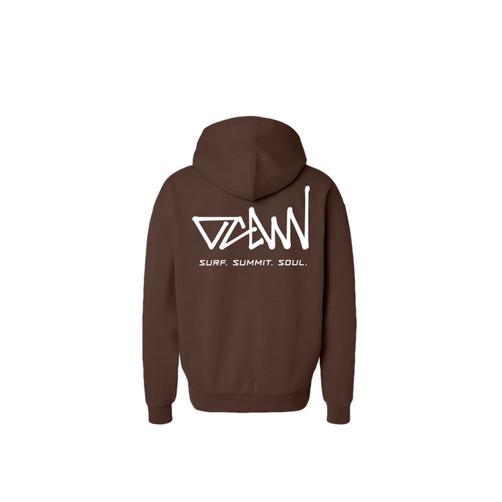 OCDW Shuji Script Hoodie (Heavyweight) - Hoodie - Brown - OC Designworks