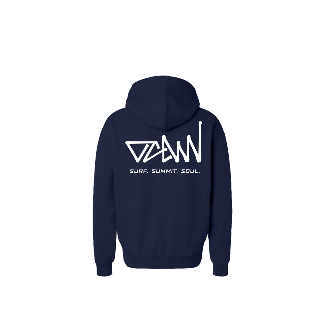 OCDW Shuji Script Hoodie (Heavyweight) - Hoodie - Classic Navy - OC Designworks