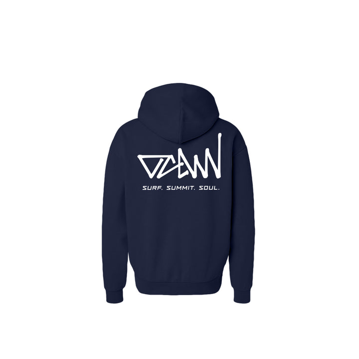 OCDW Shuji Script Hoodie (Heavyweight) - Hoodie - Classic Navy - OC Designworks