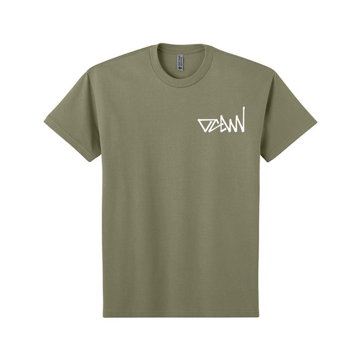 OCDW Shuji Script T-Shirt (Heavyweight) - T-Shirt - Light Olive - OC Designworks