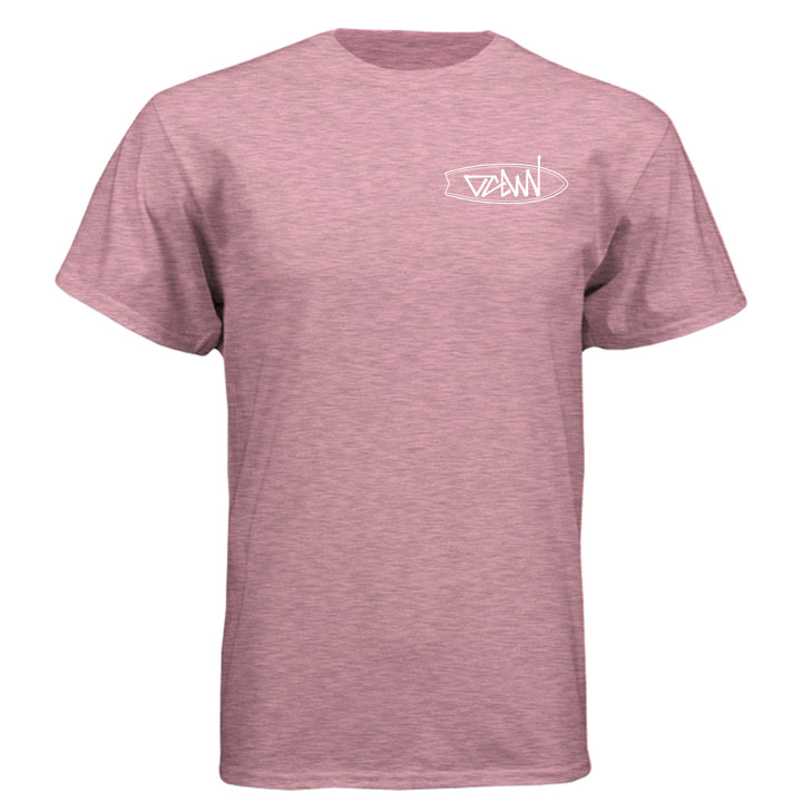 OCDW Surfboard T-Shirt - T-Shirt - Heather Light Pink - OC Designworks