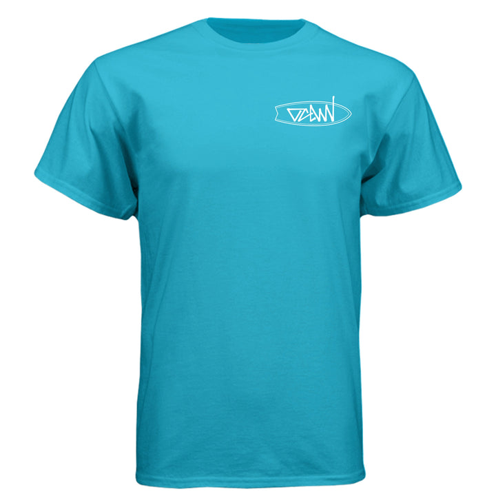 OCDW Surfboard T-Shirt - T-Shirt - Bondi Blue - OC Designworks