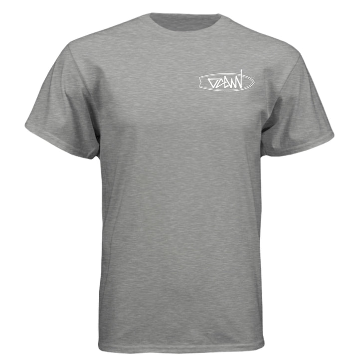 OCDW Surfboard T-Shirt - T-Shirt - Dark Heather Grey (60/40) - OC Designworks