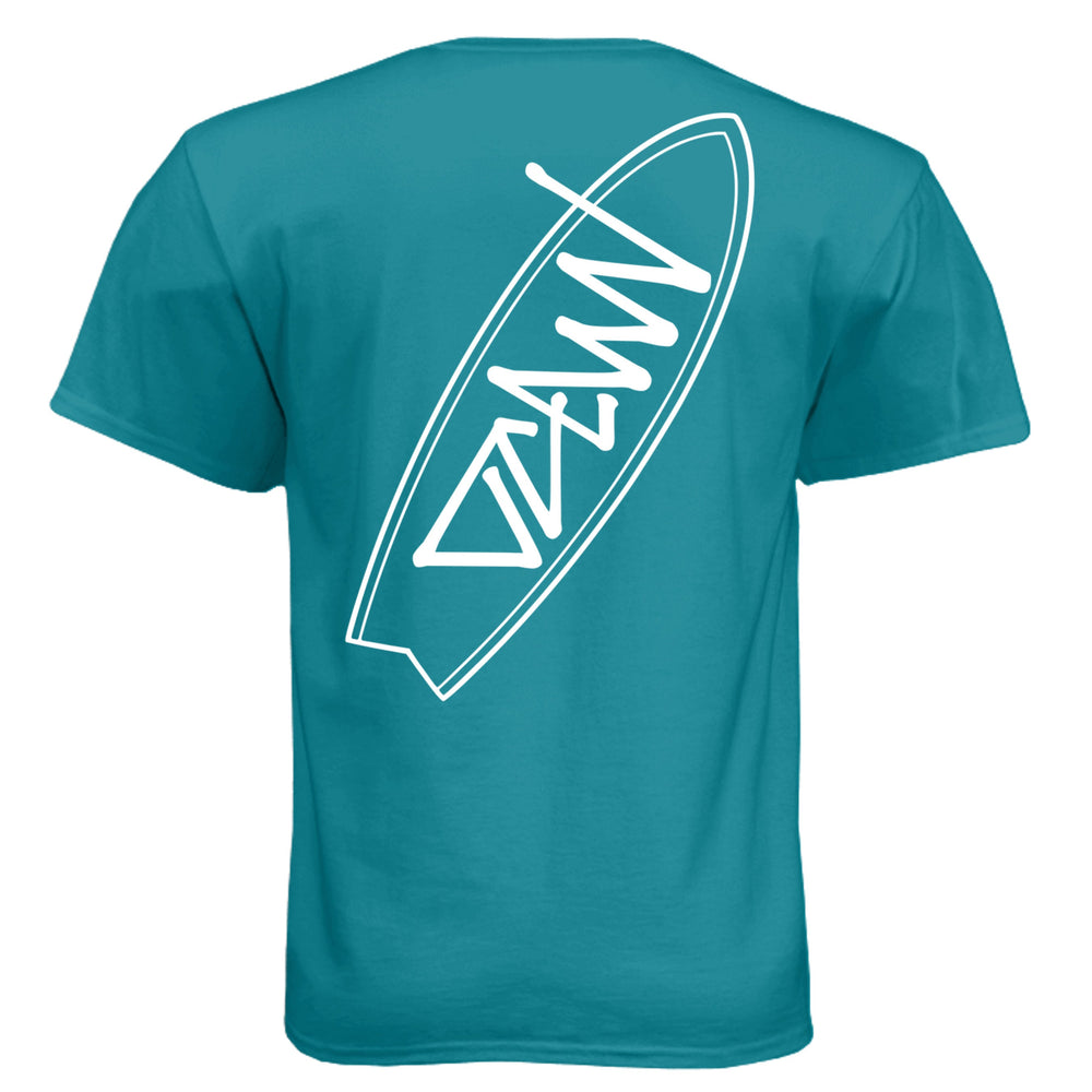 OCDW Surfboard T-Shirt - T-Shirt - Teal - OC Designworks