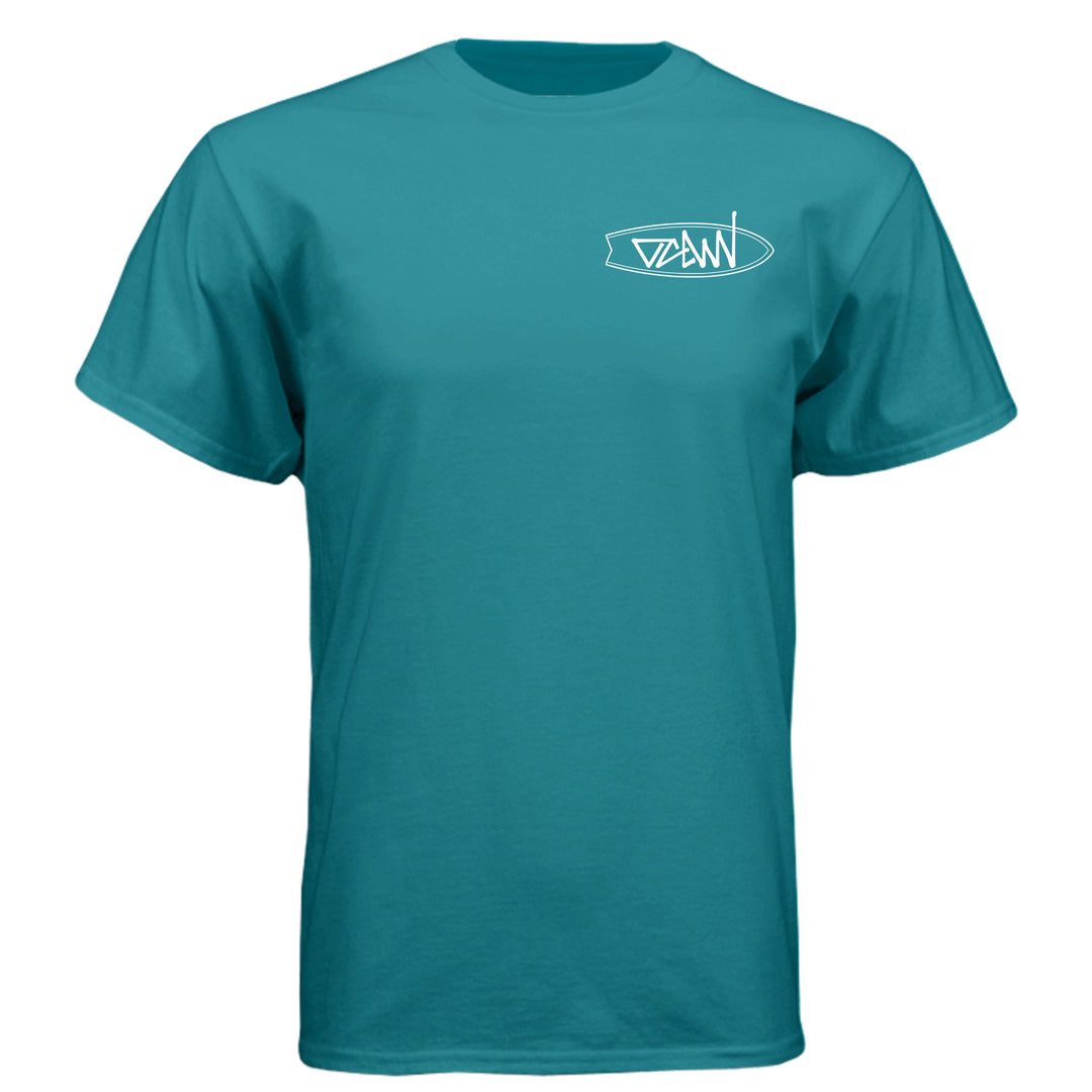 OCDW Surfboard T-Shirt - T-Shirt - Teal - OC Designworks