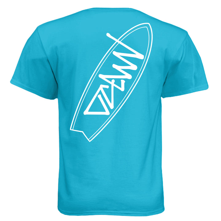 OCDW Surfboard T-Shirt - T-Shirt - Bondi Blue - OC Designworks